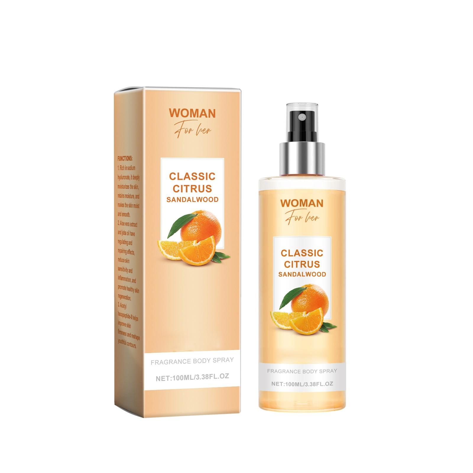 

Свежий спрей для тела цветочный фруктовый свежий аромат для тела шеи и запястья, портативный элегантный спрей для тела, духи 100 мл One Size