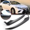 Carbon Fiber Pattern Front Bumper Lip Corner Cover Trim Lower Protector Splitter Spoiler For Toyota Camry SE XSE 2018 2019 2020