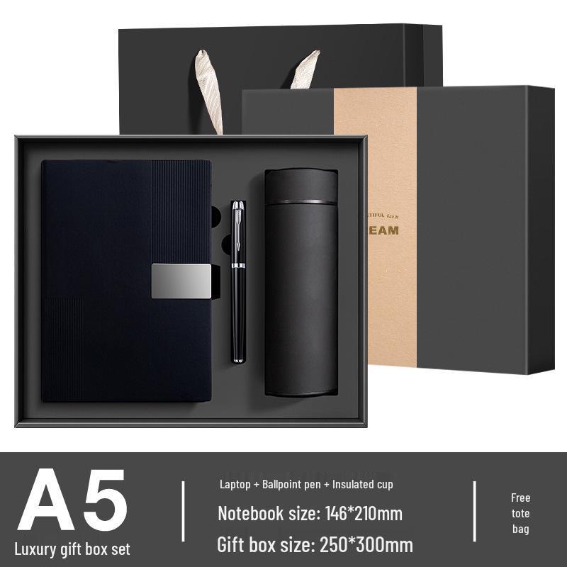 Customizable Cross-Border Gift Set: Notebook & Thermos for Office Meetings & Daily Use