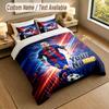 Bedding Set 1 Duvet Cover 2 Pillowcases Lionel Messi Print Soft Bed Linen Bedroom Decor