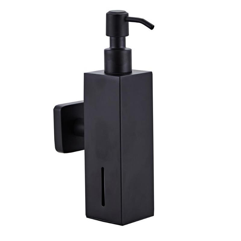 304 Stainless Steel Gold Brushed Square Hand Soap Dispenser Portable Lotion Bottle Shampoo Press Bottle Bathroom Accessories