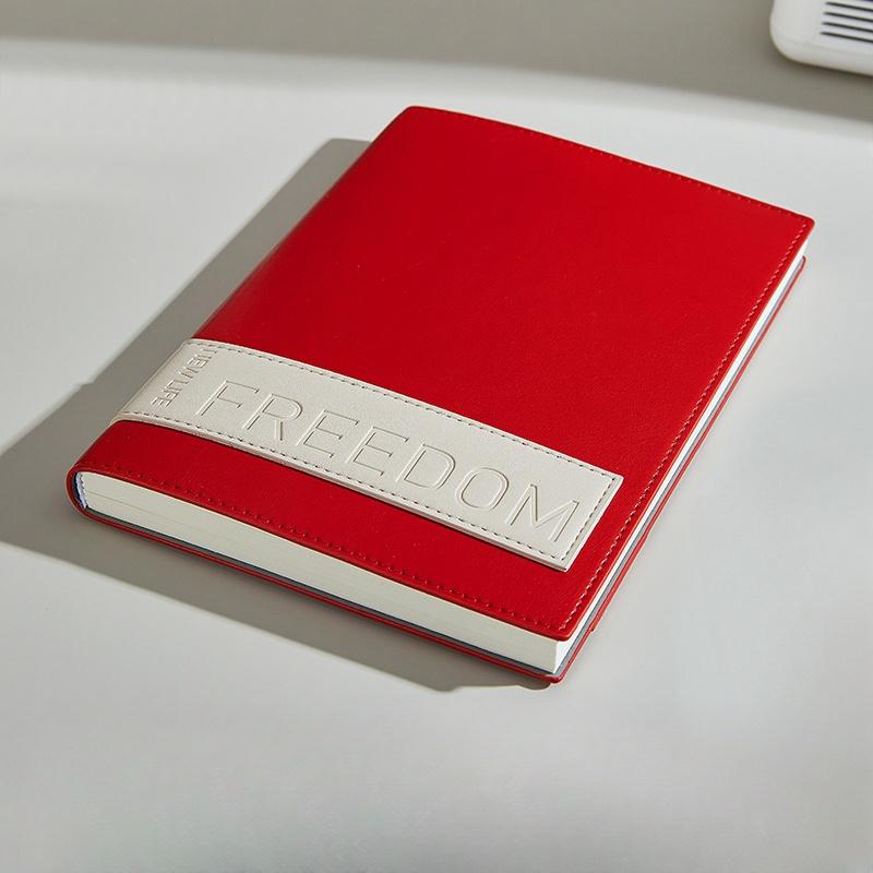 A5 Soft Pu Leather Freedom Notebooks and Journals Business Office Lined Notepad To Do List Plan Notebook School Stationery