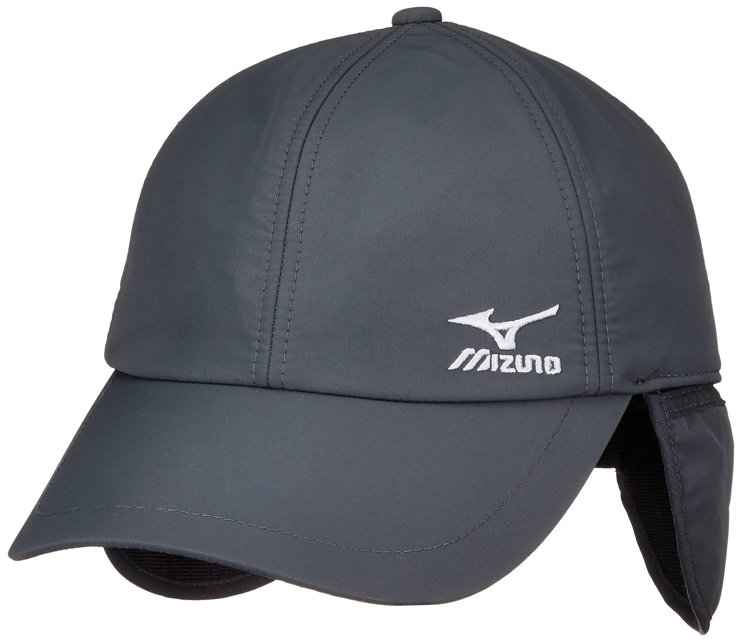 

Mizuno Breath Thermo Cap with Ear and Free Size Flaps, Moisture-Wicking Heat-Generating Hat, C2JW2660, Men s, Charcoal, (Head Circumference 56-60cm)