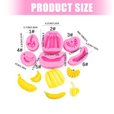 Banane Silikon Kuchenform Lebensmittelqualität Silikon Leichtes Entformen Für Kuchen Fondant Dekoration Süßigkeiten Schokolade Backform
