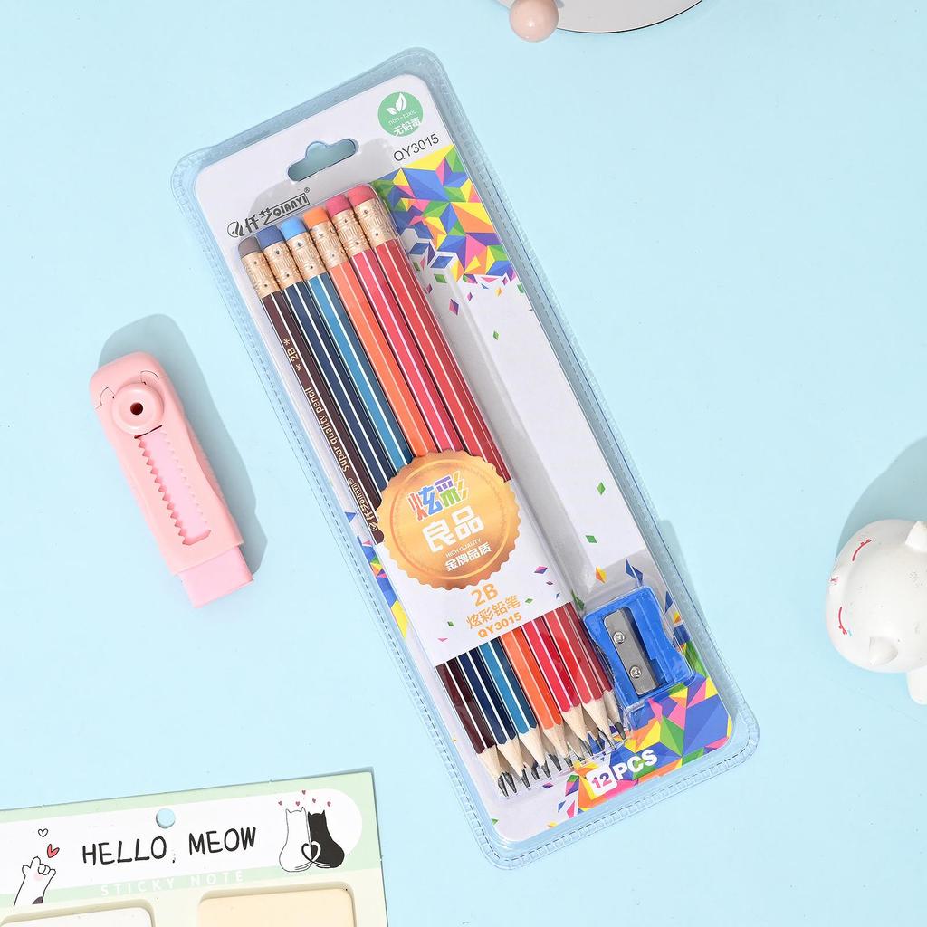 First Grade Bamboo Pencil - Children's Stationery with Suction Card