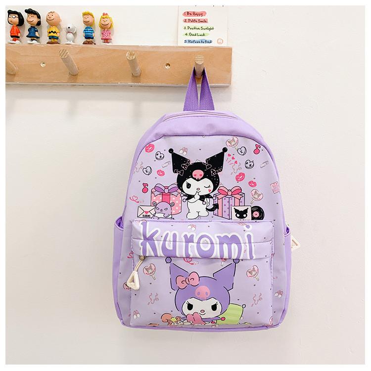 Cute And Stylish Kids Backpack Featuring Adorable Kuromi Cartoon Design For Boys And Girls Aged 2 To 6