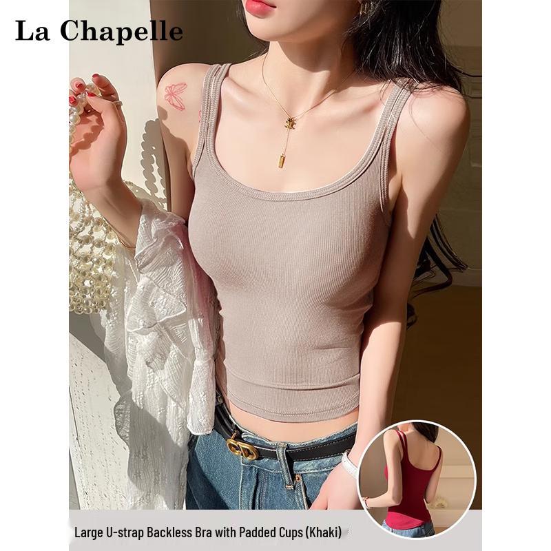La Chapelle Women's Padded U-Back Camisole Tank