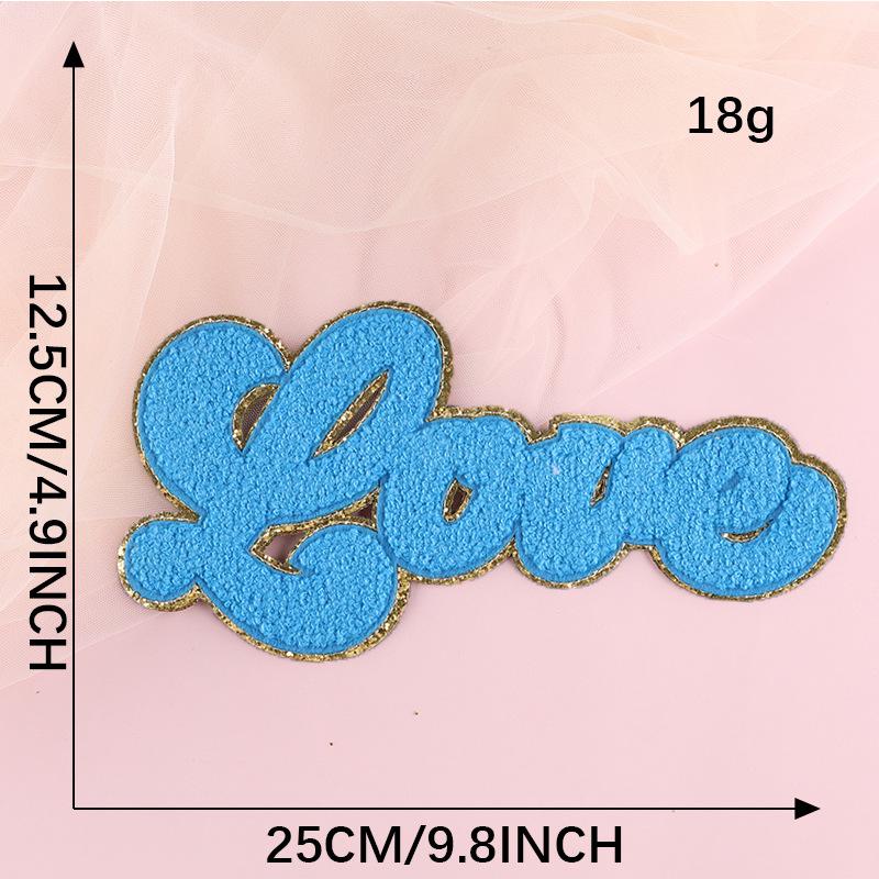 Duoku Computer Embroidery Label English Letter Towel Embroidery Clothing Accessories Diy Patch Sticker Label Chenier Cloth Sticker