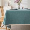 Ins Style Cotton Linen Table Cloth Rectangular Plastic Tablecloth Waterproof Antifouling Cover Outdoor Dining Table Cloth