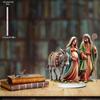 2D Flat, Nativity Scene Mary Acrylic Desktop Decoration, with Base, Suitable for wall decoration, porch, room, villa, accents Home, Hallway, or Workpl