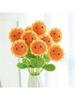6Pcs Handmade Crochet Sunflower,Smile Knitted Flowers, Artificial Woven SunFlowers Best For Teacher's Day, Graduation Gift