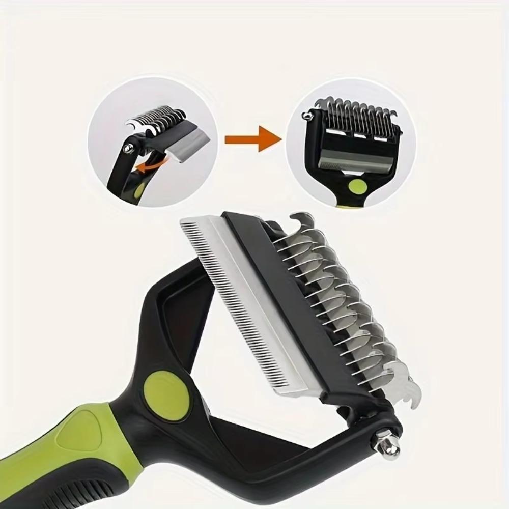 3 In 1 Pet Grooming Combs Fine Comb Teeth Pet Hair Remover Brush Pet Deshedding Brush  Pet Shop