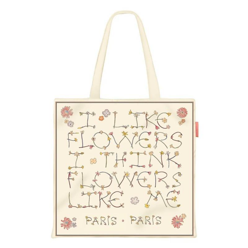 Printed Canvas Bag Women's Hand Bag Large Capacity Student Tutoring Shoulder Bag