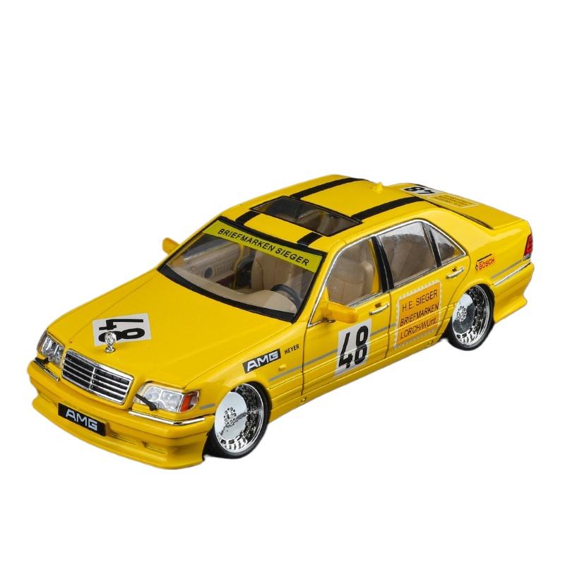 Simulation 1/24 Scale Mercedes Benz S W140 320SEL Modified Version Alloy Racing Car Diecast Model Collection Decorative Gift Boys