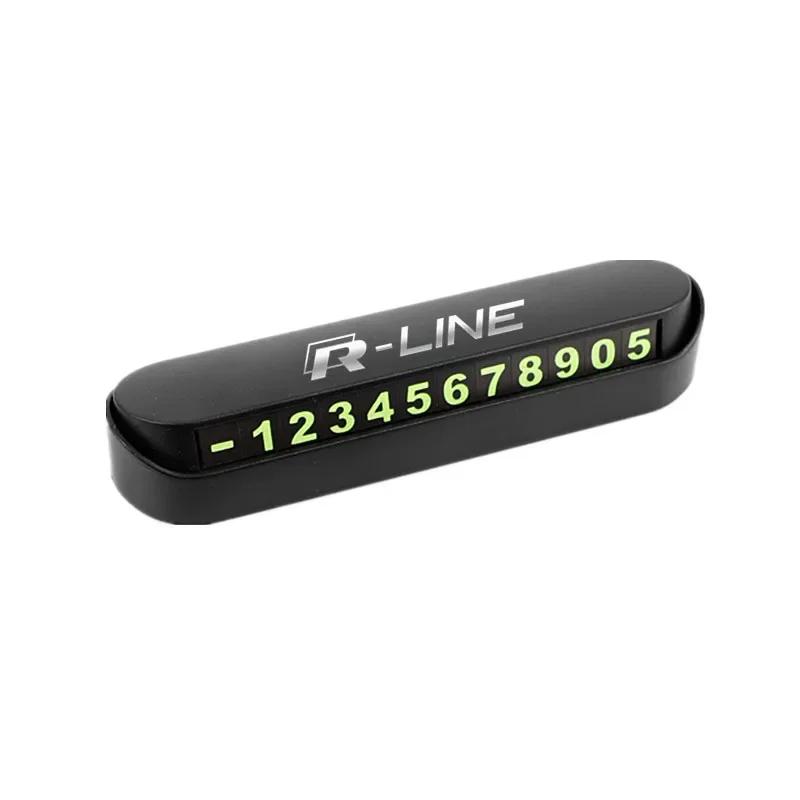 

2025 Hot Car Temporary Stop Sign Parking Card Telephone Number Card Plate for VW Volkswagen Golf 7 MK7 Golf 6 MK6 Tiguan Polo CC