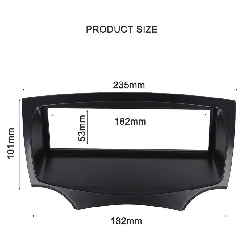 

For Ford For KA 1 DIN Car Stereo Radio Fascia Adaptor Panel 2008 2016 Secure Plastic Surround for Audio Systems