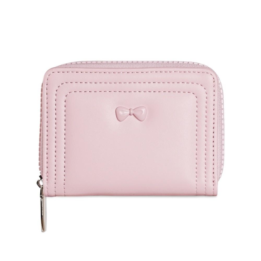 New Cute Bow Women's Wallet Short Zipper Coin Purse Student Card Holder Gifts