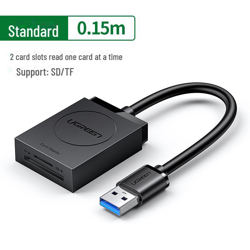 

Greenlink 4-в-1 высокоскоростной USB 3.0 кард-ридер для SD/TF/CF, Android, Type-C и компьютеров