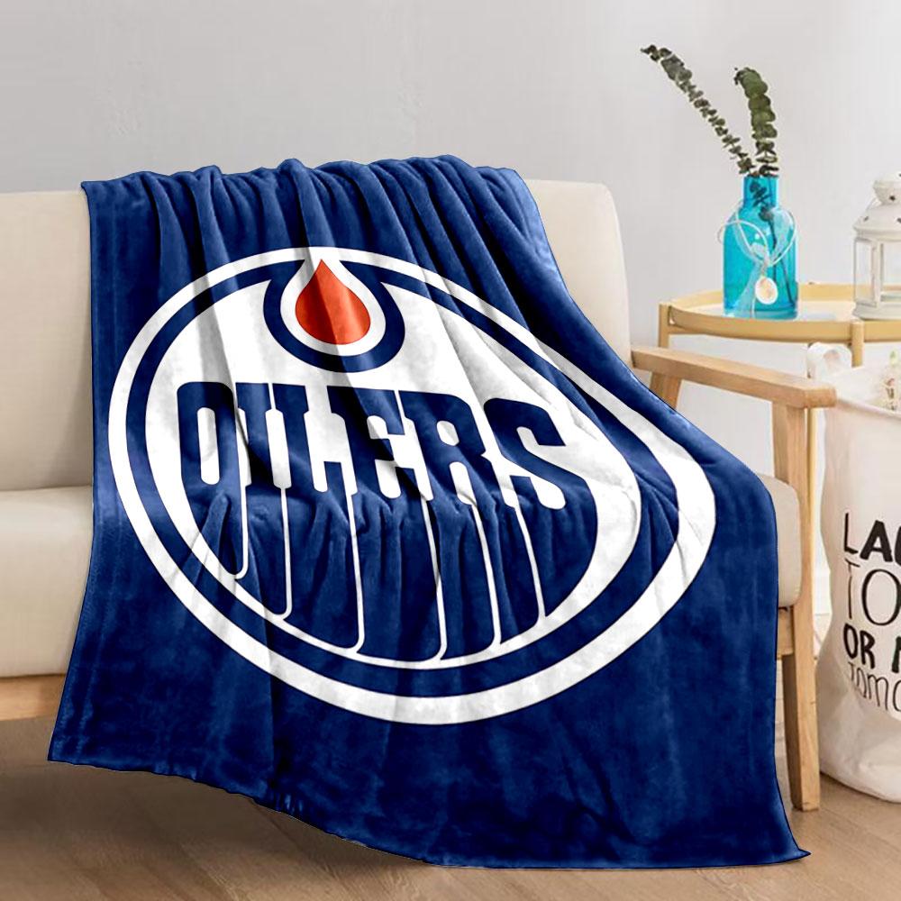 Oilers Logo Blanket for All Seasons Blanket Lunch Break Throw Gift