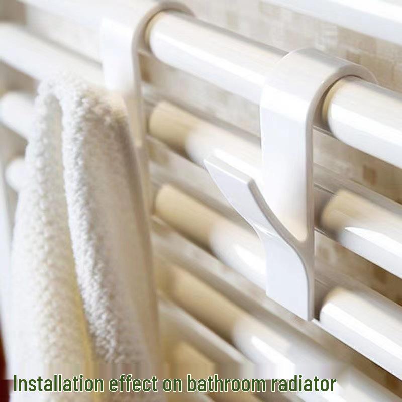 Multifunkční koupelnový háček bez vrtání: Stojan na kabáty, klobouky, ručníky a radiátor