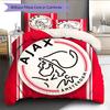 AFC Ajax Set Copripiumino con Fantasia Decorazione per la Casa Regalo (1 * copripiumino + 2 * federe senza imbottitura)