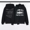 American Streetwear Devil Island Print Fleece Hoodie Loose Casual Sweatshirt Youth
