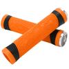 MTB Bike Handle Silicone Grips Flat Handlebar Bicycle Bar End Plugs Handle Cover GripsOrange
