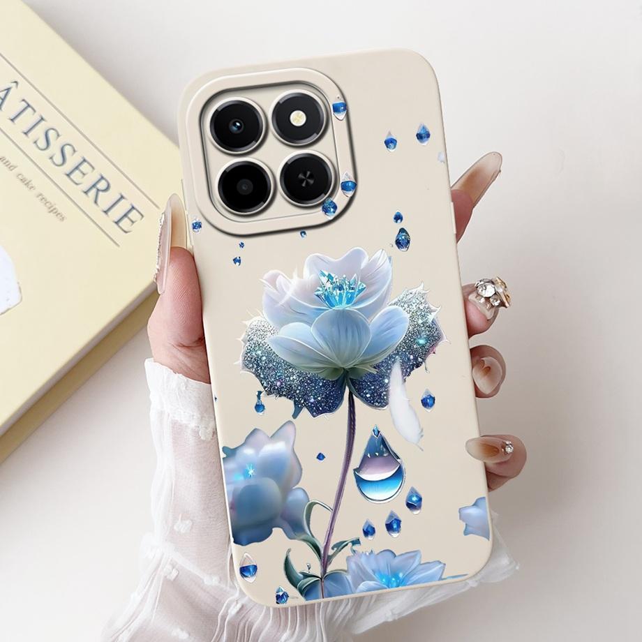 For Honor X6c Case New Fashion Cartoon Luxury Girly Painting Funda For Huawei Honor X6C X6 C X 6C Cover Matte Liquid Silicone