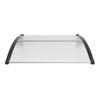 Window Door Awning Canopy 40" x 40", UPF 50+ Polycarbonate Entry Door Outdoor Window Awning Exterior, Front Door Overhang Awning for Sun Shutter, UV,