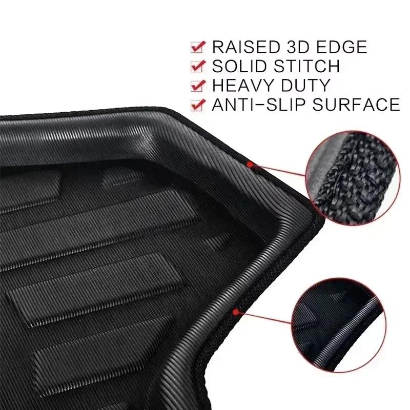 Car Rear Trunk Mat for Ford Kuga 2013 2014 2015 2016 2017 2018 2019 2023 2024 Luggage Liner Tray Waterproof Floor Pad Auto Parts