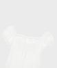 Alkialka Puff Chiffon Mini Dress (Ivory)