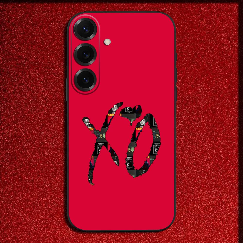 Etui Na Telefon Z Wizerunkiem Piosenkarza The W-Weeknd XO Do Samsung S25,S24,S21,S22,S23,S30,Ultra,S20,Plus,Fe,Lite,Note,10,9,5G Czarne Pokrowiec