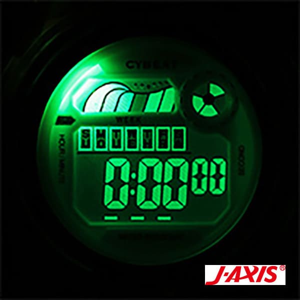 J-AXIS Unisex CF2C0009-BL (Digital Watch Cybeat 7 Color Light Sun Flame) Watch