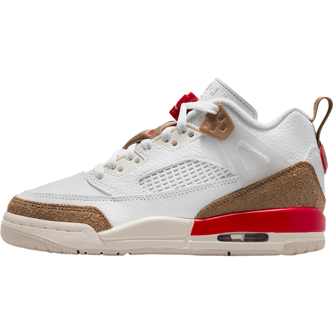 Jordan Spizike Support Low top Children s Basketball Shoes White Umber Unisex FQ3950-105 37.5