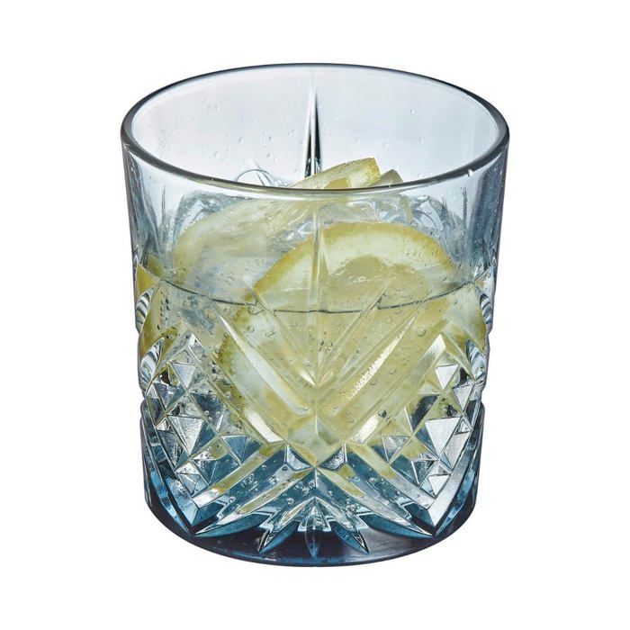 Verres - Arcoroc - Broadway Mazzarine - 6 pièces - Verre bleu - 30 cl - Lave-vaisselle compatible