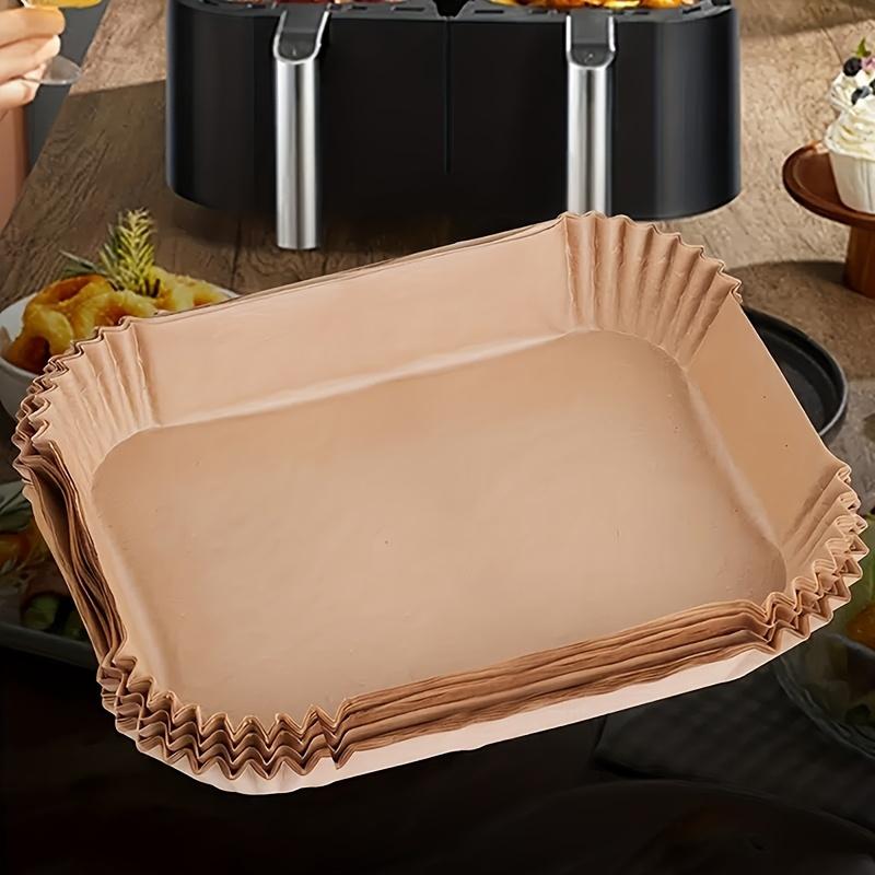 Balení 50 ks, jednorázová papírová vložka vzduchové fritézy obdélník 8,6 x 5,5" pro vzduchovou fritézu 8 kusů a více