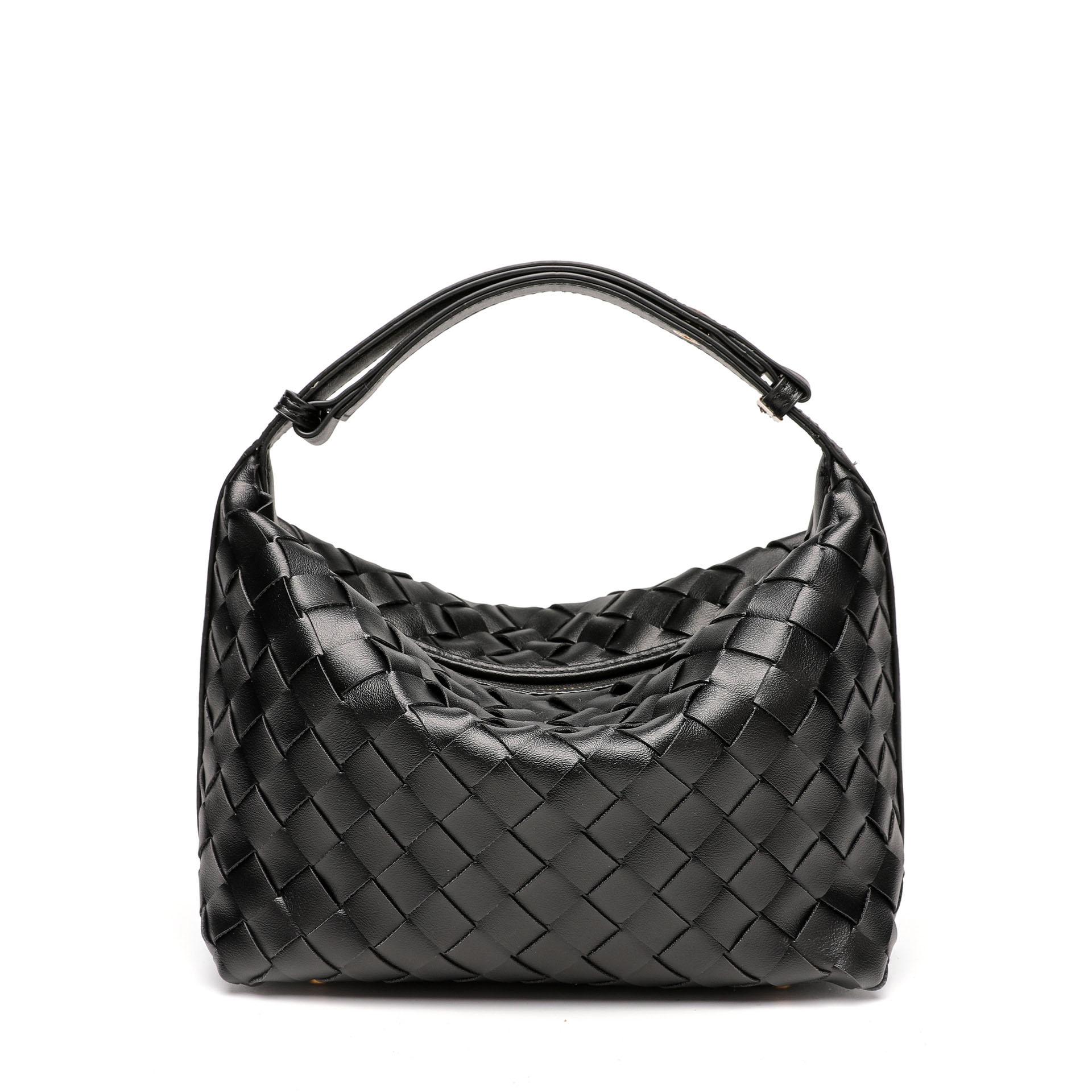 

Women s Handbag Brand Design French Retro High-end Handwoven Bag New Versatile Portable Fashion Underarm Bag чёрный