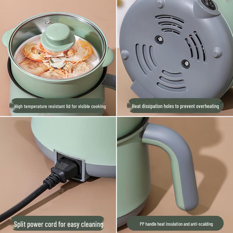 Saint Bede Multi-functional Electric Soup Pot with Steamer
