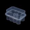 10Pcs 3Ml/5Ml 10-Slot Vial Storage Case Plastic Clear Microtube Storage Box Stackable Freezer Tube Box Diabetic Supplies