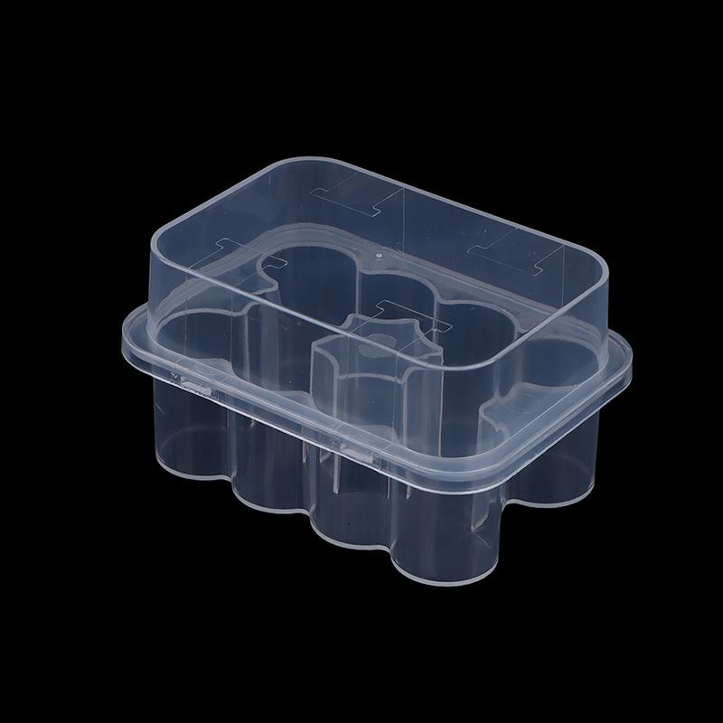 10Pcs 3Ml/5Ml 10-Slot Vial Storage Case Plastic Clear Microtube Storage Box Stackable Freezer Tube Box Diabetic Supplies