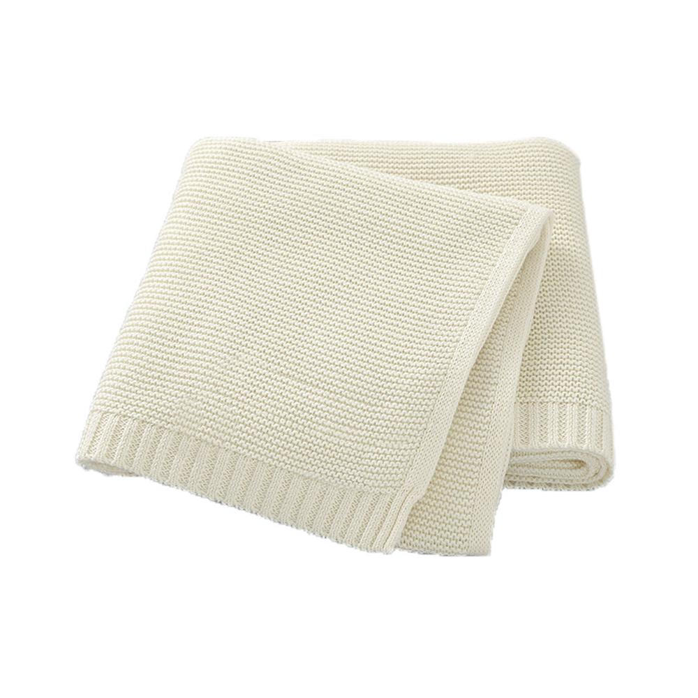 

Personalized Baby Gift Baby Shower Party Blanket Customized Baby Birth Gifts Embroidered Name Stroller Solid Color Knitted Blank No Need Custom слоновая кость