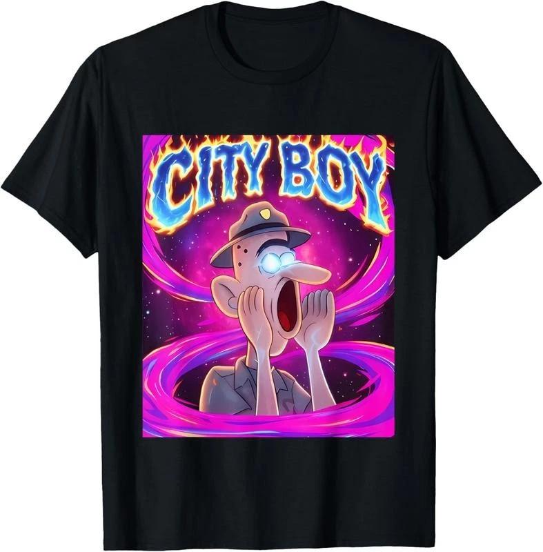 100% CottonCity Boy Brainrot Meme Reaction Loud Funny Cartoon T-Shirt XS