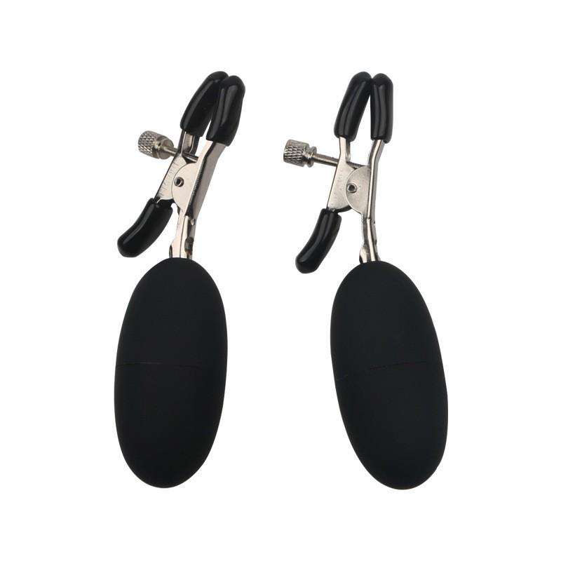 Erotic Nipple and Vaginal Vibrating Clamps - Couples' Intimate Fun and Training Toy