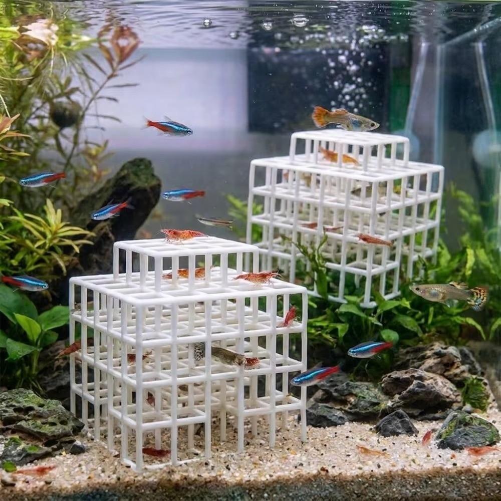 3D Printed Fish Tank Hideout Grid Multi-level Shrimp Hiding Place Aquarium Decoration
