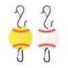 6PCS Customizable Dugout Organizers Hooks For Baseball Gear Storage Aluminum Alloy Sports Equipment Hanging Hooks