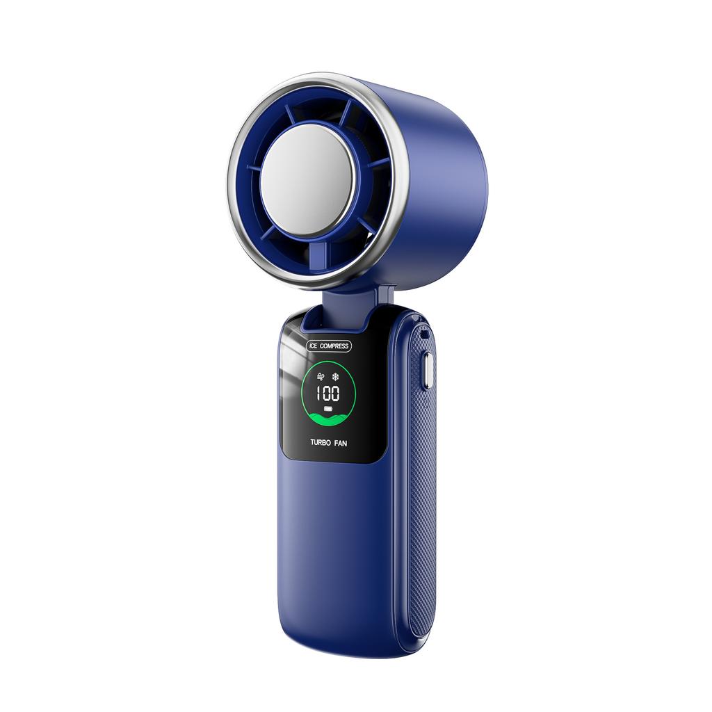 Halbleiterkühlung Hohe Geschwindigkeit Handventilator USB Mini Tragbar Aufladen Faltbar Heftig Kleiner Ventilator