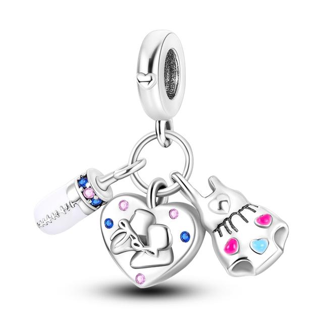 925 Sterling Silver Skates Animal Chameleon Pendant Charms Beads Fit Bracelet DIY Making For Women Gift Party