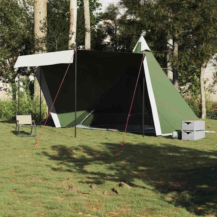 VidaXL Tente familiale tipi 8 personnes vert imperméable, tente, abri de camping, abri de jardin, tente de camping 4009445