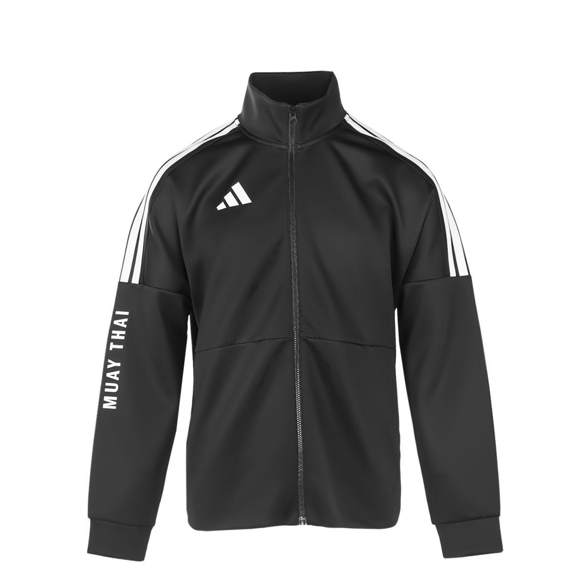 Adidas Классическая Ретро Куртка на Молнии с Воротником-стойкой Три Полоски Спортивная Универсальная Куртка Унисекс Куртка TR02NHJMT1-BW M