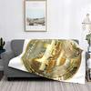 Bitcoin Blanket Super Soft Warm Light Thin Money Bitcoin Digital Money Gifts Trading Exchange Stock Exchange